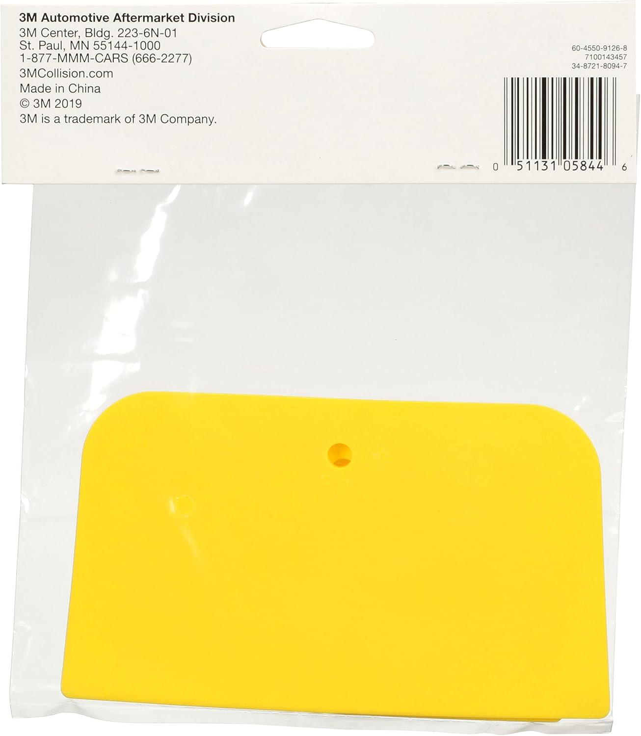 Yellow Flexible Plastic Body Filler Spreaders, 6-inch