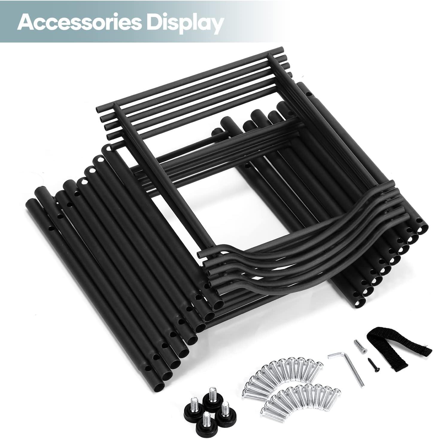 Black Steel 5-Tier Water Jug Storage Rack