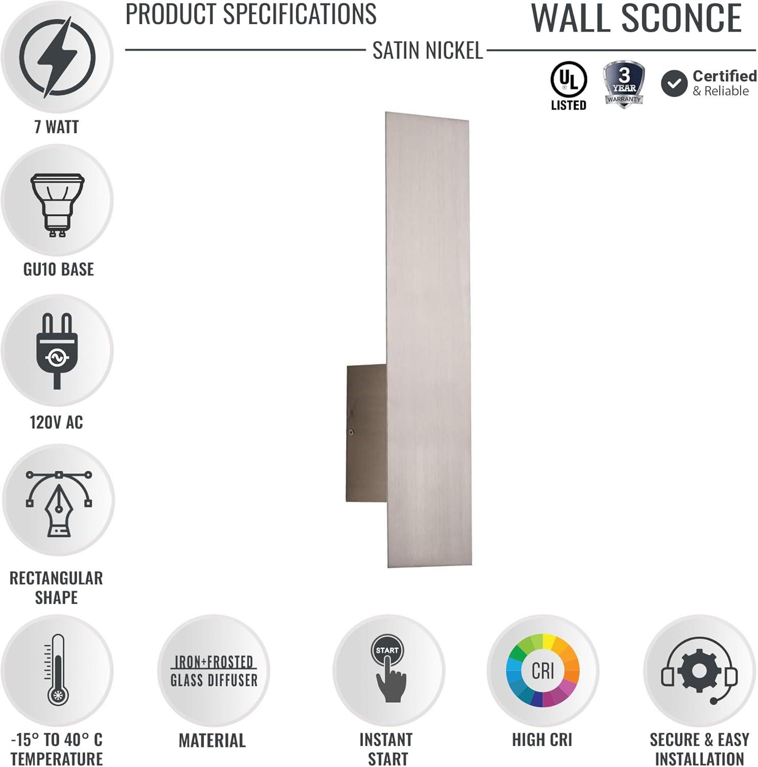 2-Light LED Wall Sconce