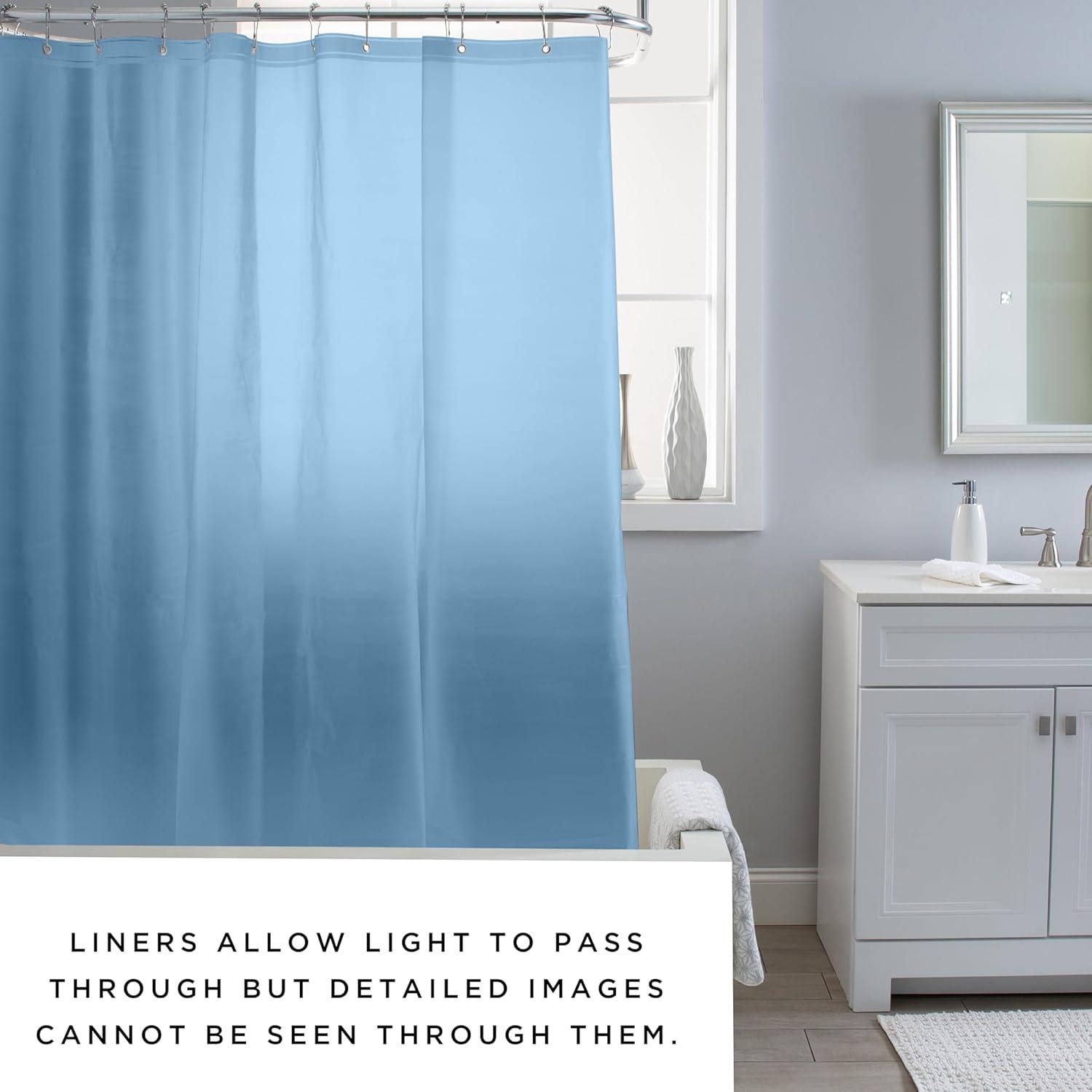 Bath Bliss Shower Liners No Pattern And Not Solid Color Liner (Set of 2)