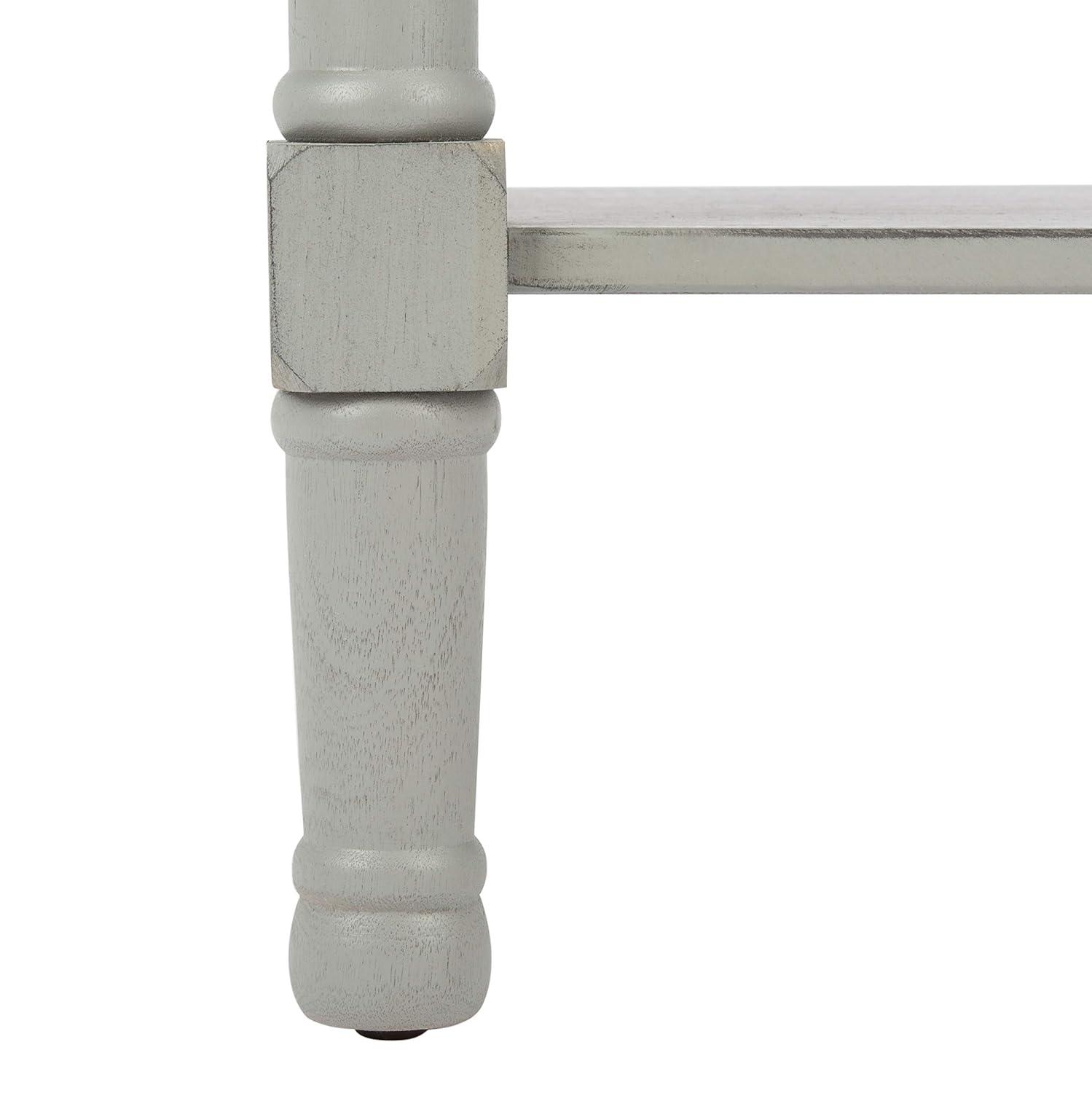 Ryder 1 Drawer Accent Table - Distressed Grey - Safavieh