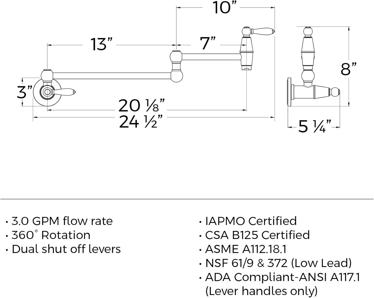 Port Haven Pull-Down Pot Filler