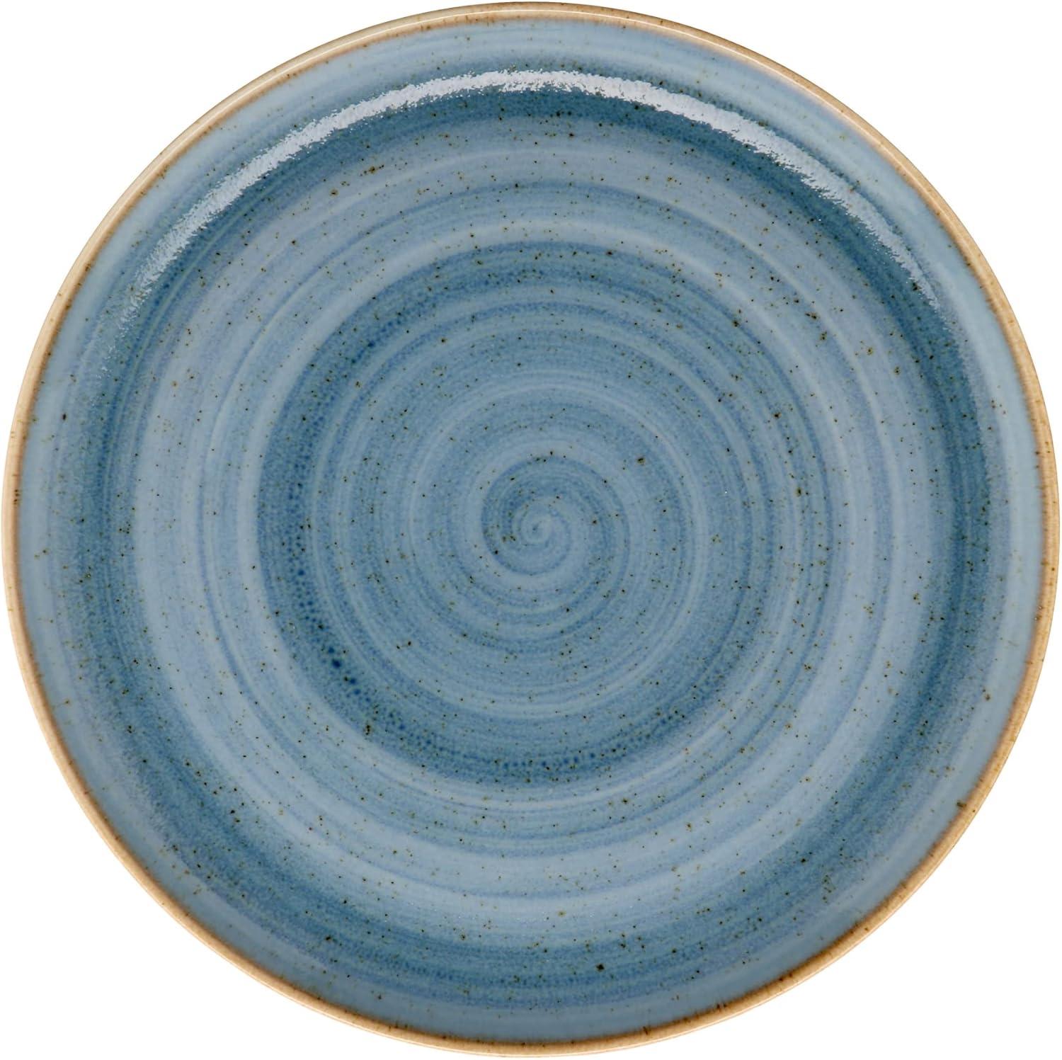 Hand-Painted Blue Porcelain 7'' Dinner Plate