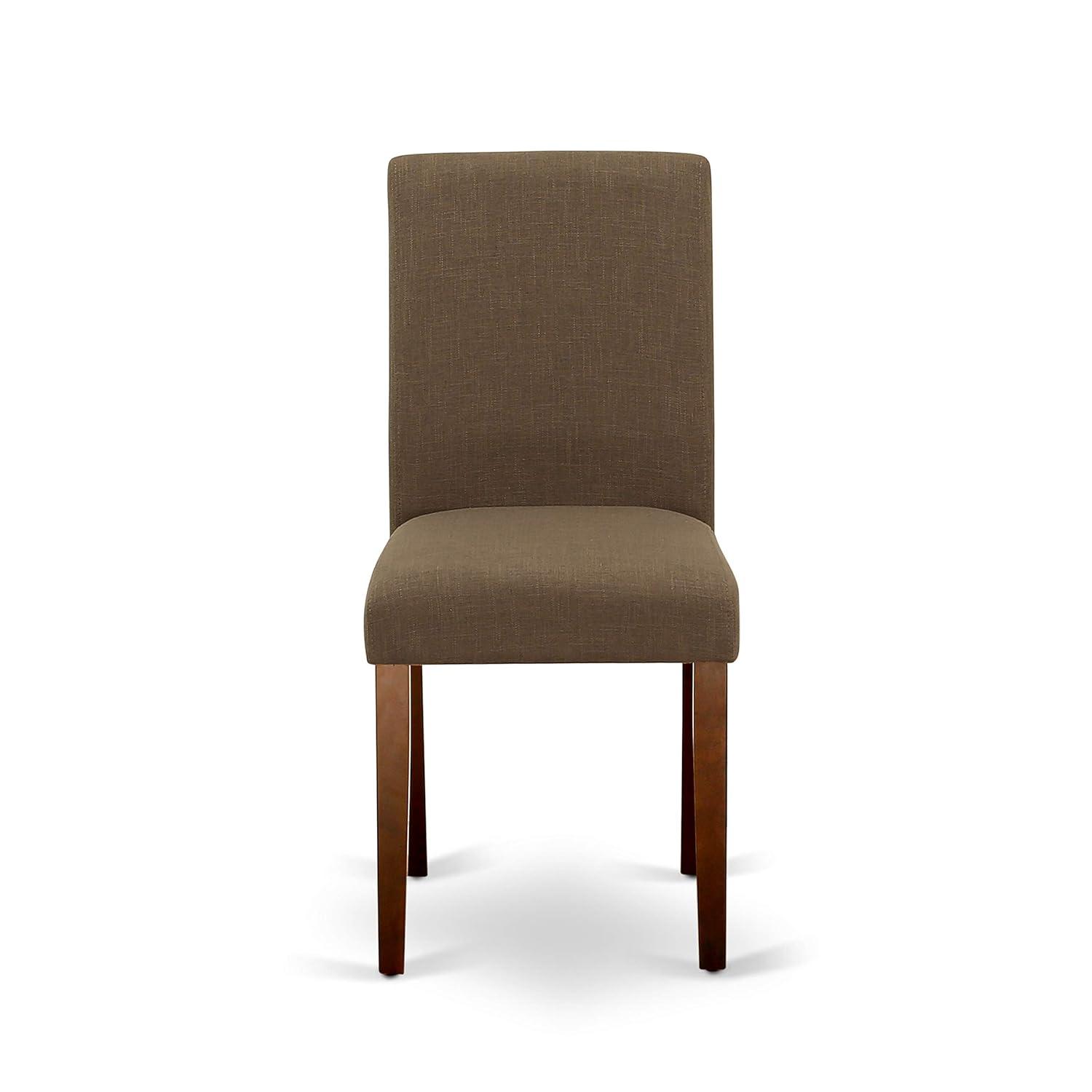 East West Furniture Dining Room Set Mahogany, DLAB3-MAH-18