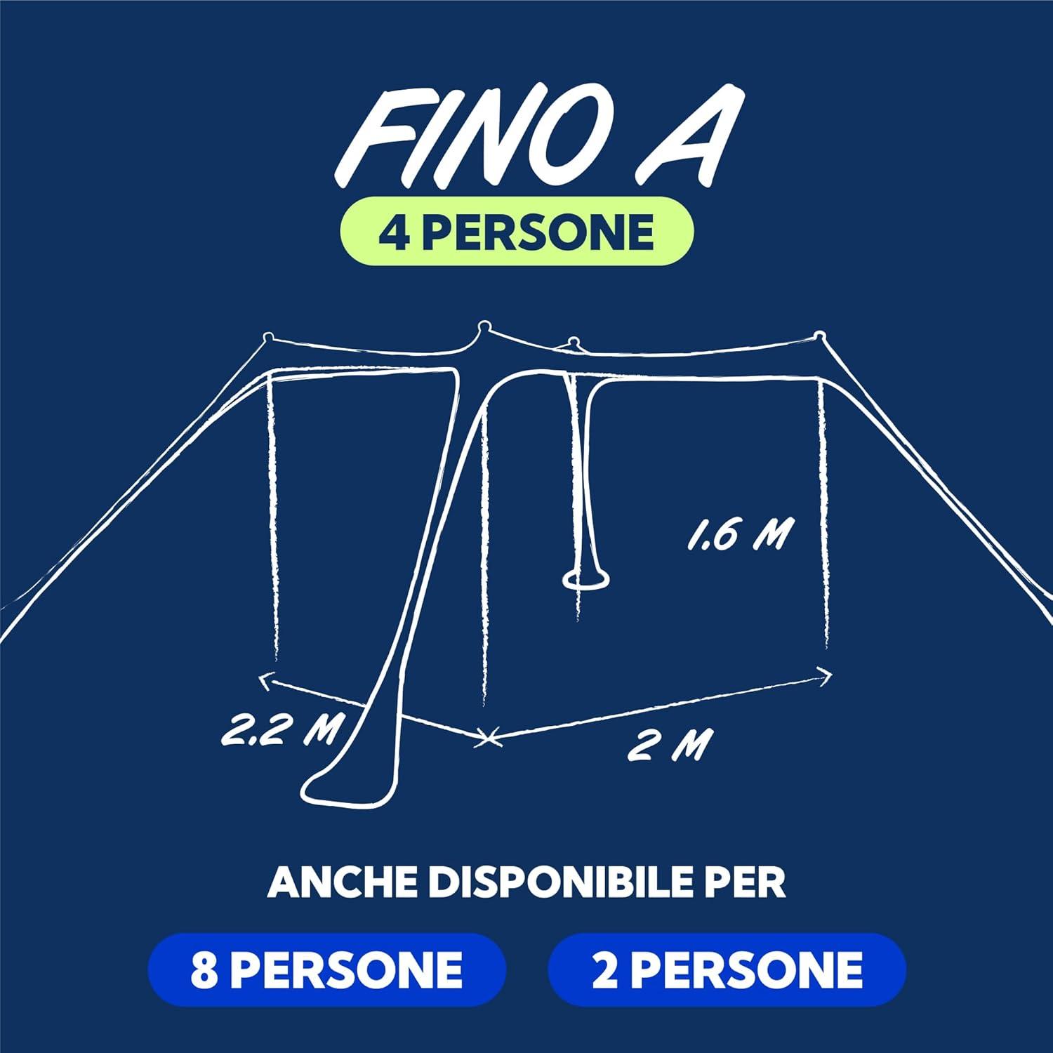 SUN NINJA 7x7.5 FT Pop-Up Beach Tent with Sand Shovel, Pegs & Stability Poles – Navy Blue Sun Shelter for Beach, Camping & Outdoor Use