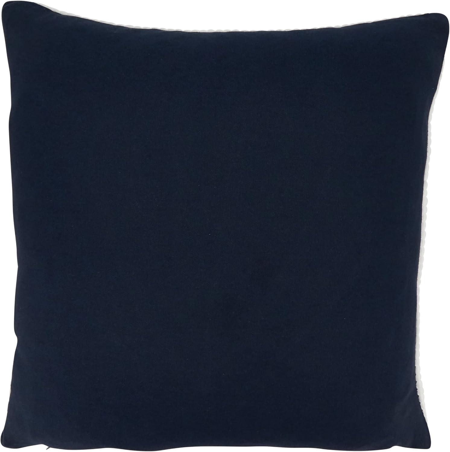 Saro Naviguer Collection Cotton Pillow Cover
