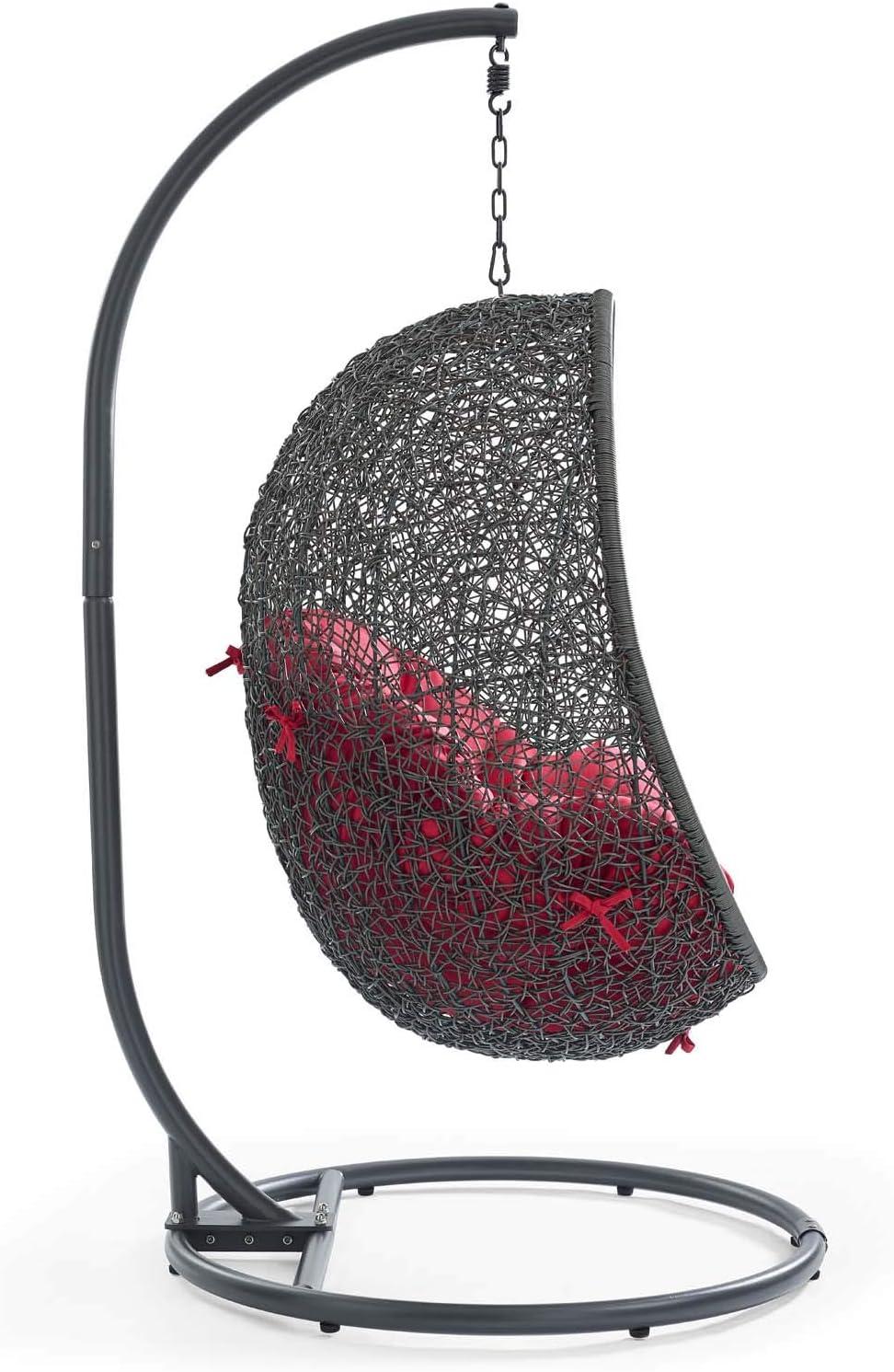 Modway Hide Outdoor Patio Swing Chair With Stand