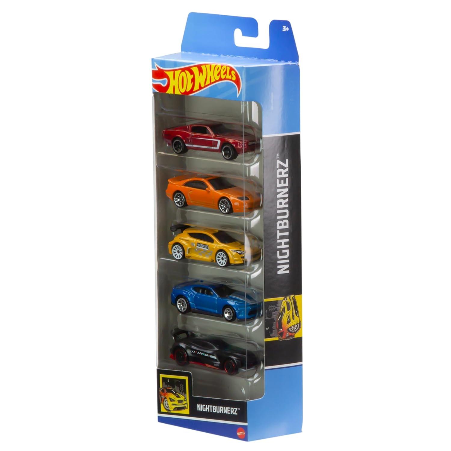 Hot Wheels Diecast  Cars -  5pk (Colors May Vary)