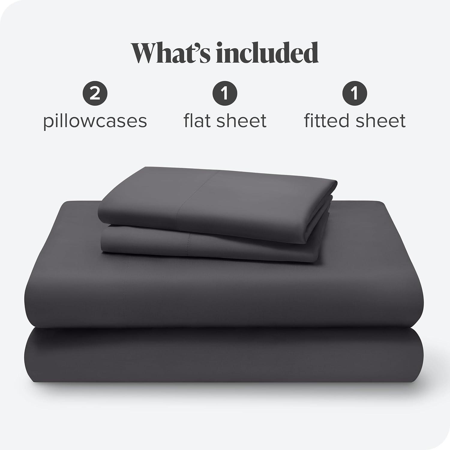 Full Forged Iron Grey TENCEL™ Lyocell Sheet Set by Bare Home