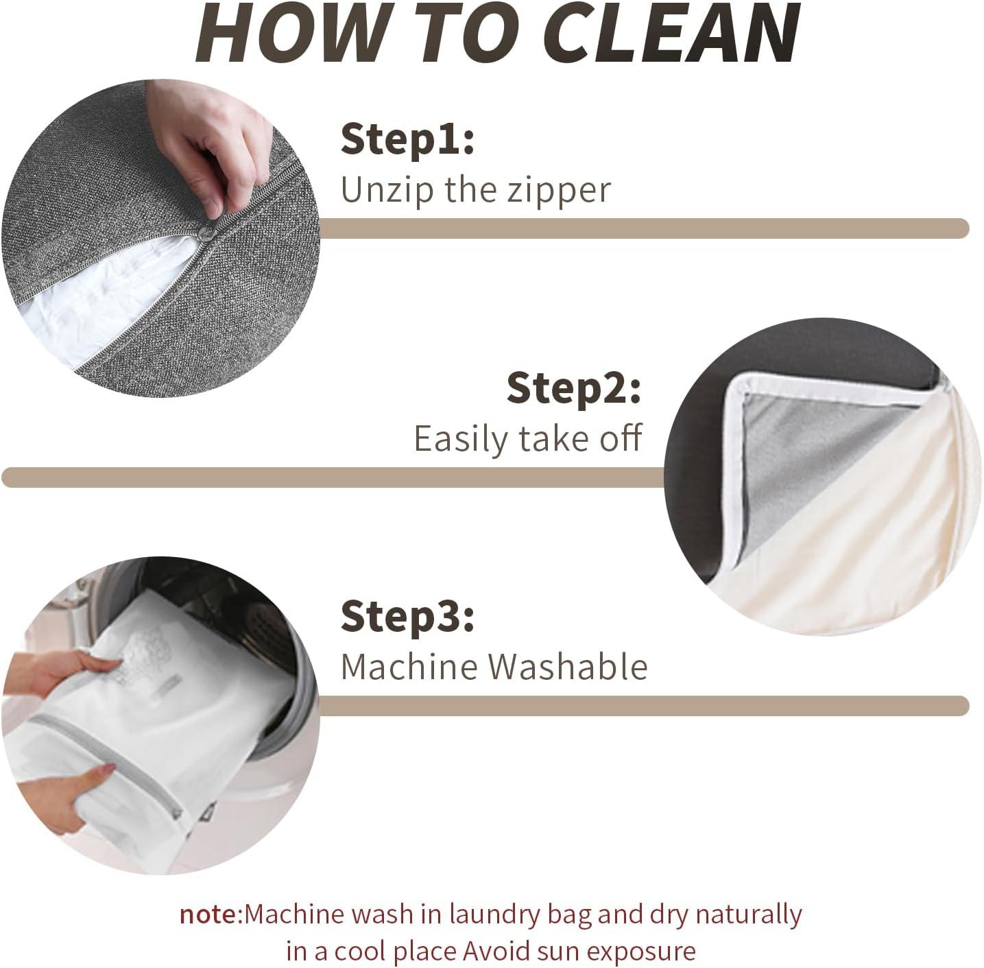 WJShome 8-Piece Cloud Modular Sectional Sofa,Down Filled Couch for Living Room,Minimalist Convertible Couches,Sofa Cover Washable & Removable,Grey