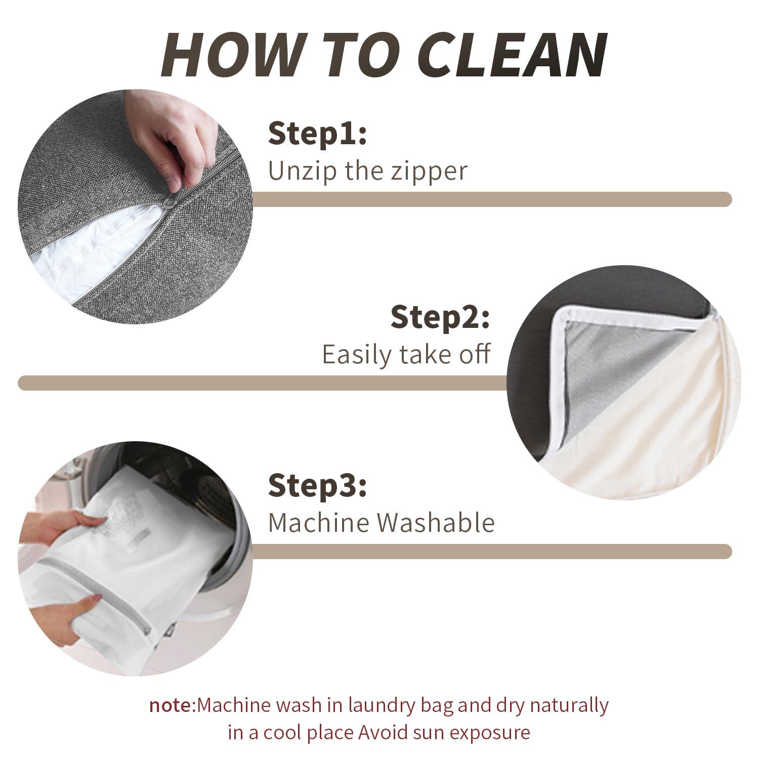 WJShome 8-Piece Cloud Modular Sectional Sofa,Down Filled Couch for Living Room,Minimalist Convertible Couches,Sofa Cover Washable & Removable,Grey