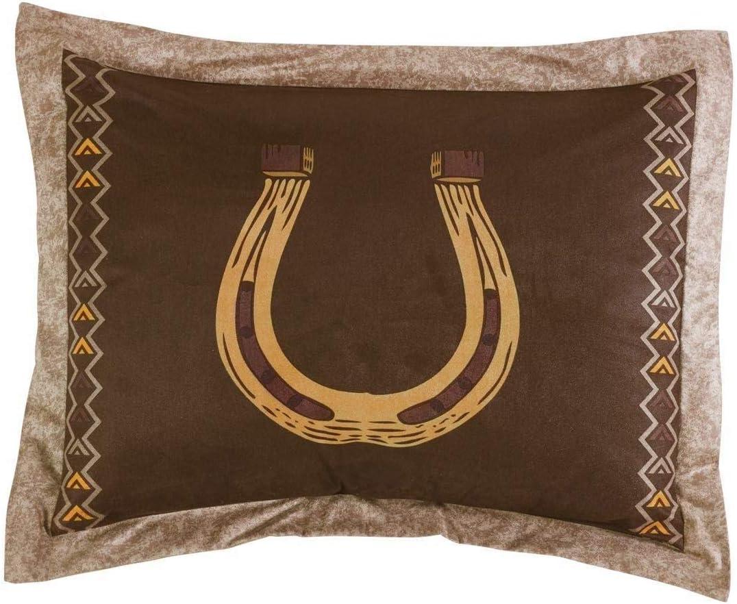 Chezmoi Collection Sedona 7-Piece Southwestern Wild Horses Microsuede Comforter Set
