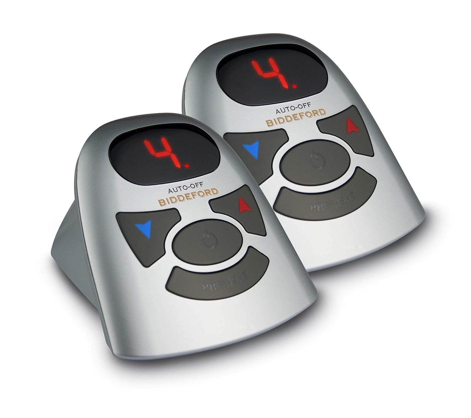 Queen White Quilted Heated Mattress Pad with Digital Controller