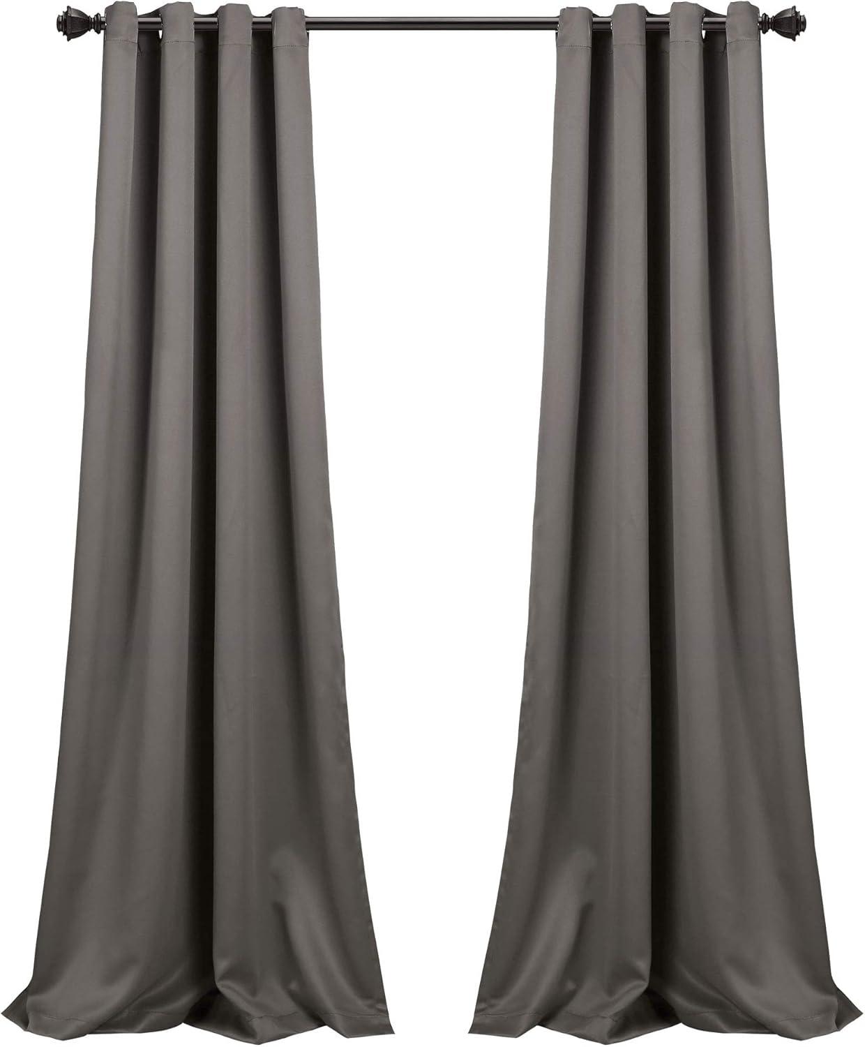 Insulated Polyester Blackout Curtain Pair (Set of 2)