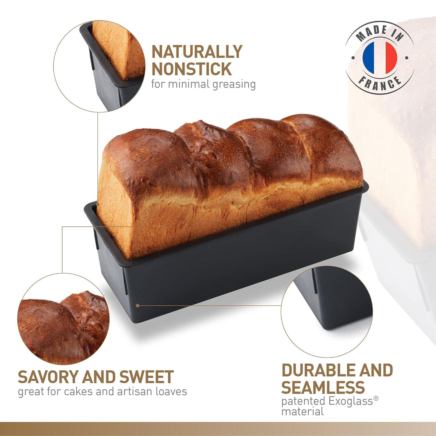 Black Non-Stick Commercial Bread Mold with Lid