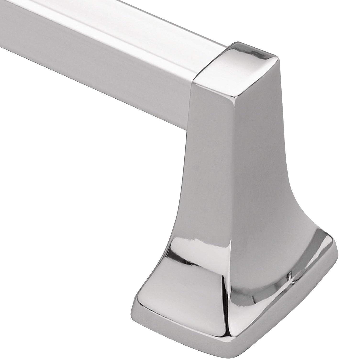 Contemporary Chrome 18-Inch Wall Mounted Towel Bar