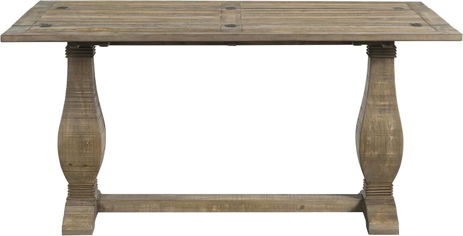 Versatile Farmhouse Flip-Top Console Table in Reclaimed Natural Pine