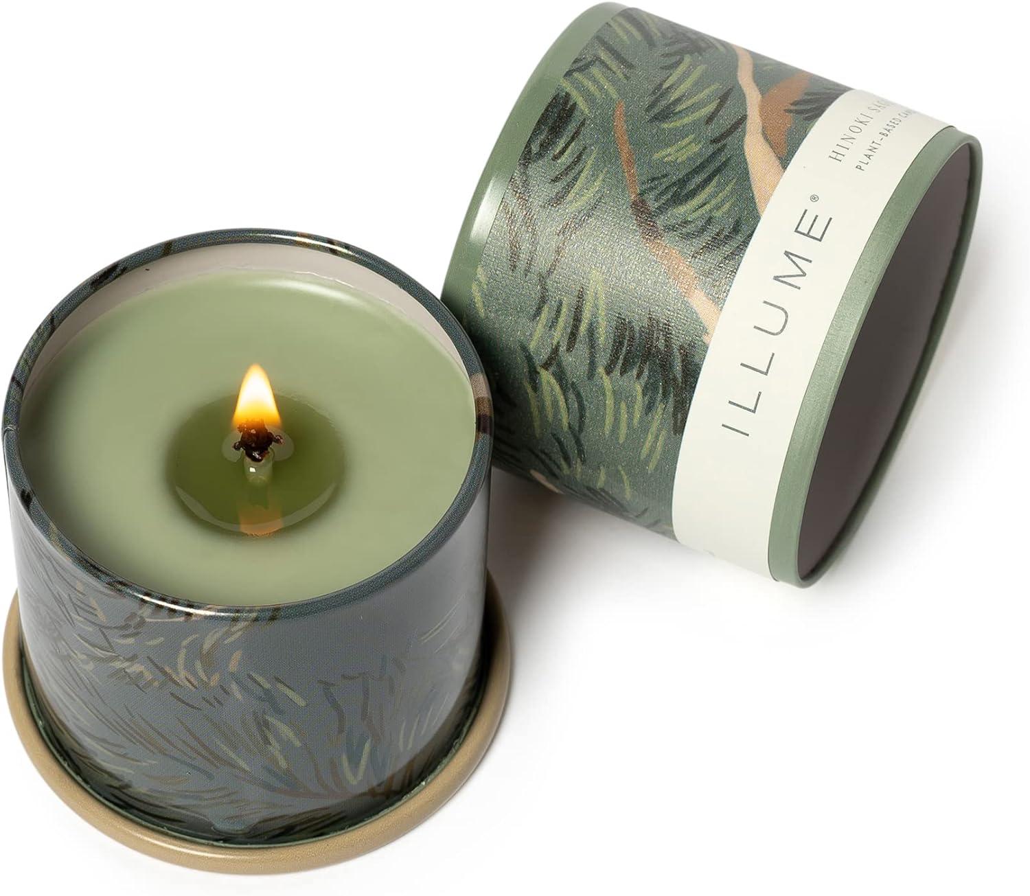 ILLUME Beautifully Done Baltic Glass Candle, Hinoki Sage