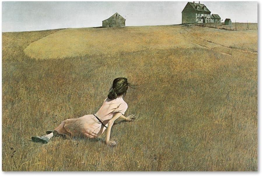 Trademark Fine Art -Andrew Wyeth 'Christina's World' Canvas Art - 16''x24''