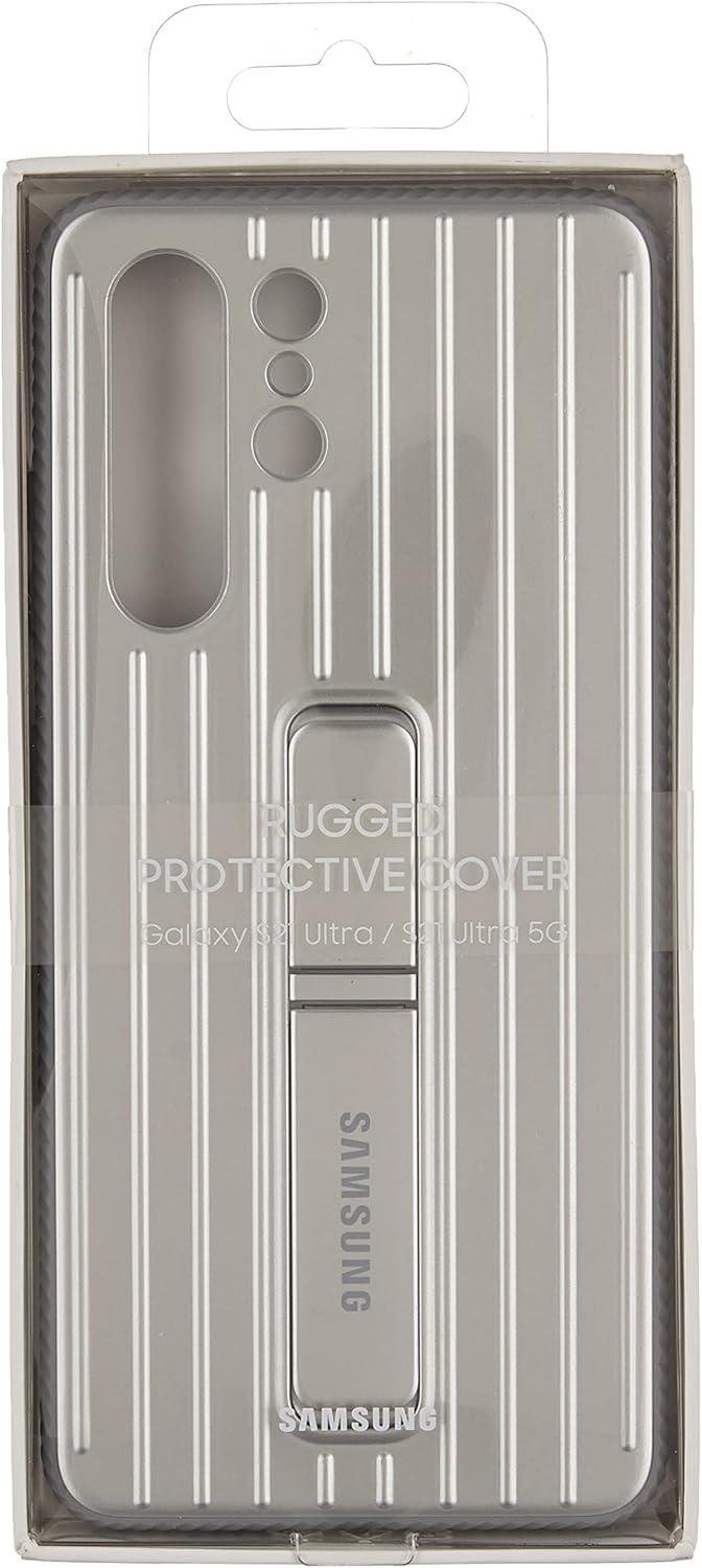 Samsung Protective Standing Cover EF-RG998 - Back cover for cell phone - silver - for Galaxy S21 Ultra 5G