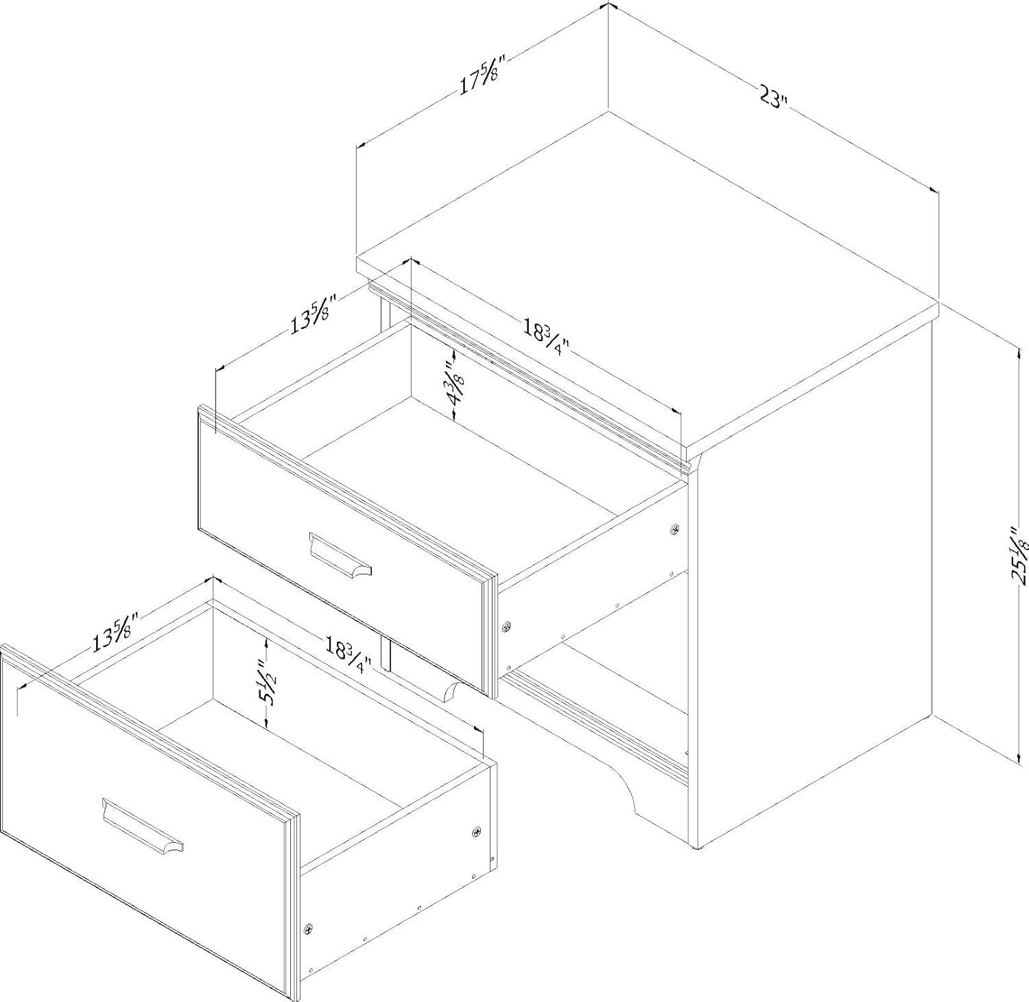 Versa 2 - Drawer Nightstand