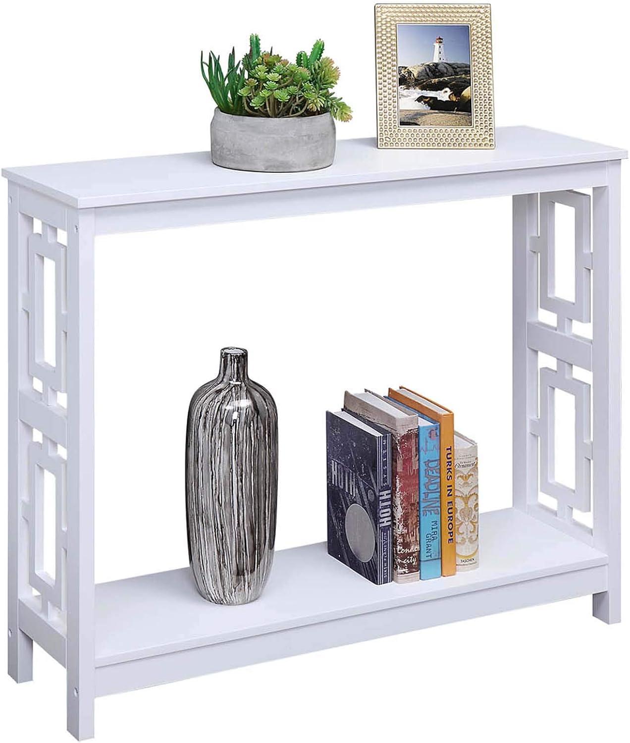 Convenience Concepts Town Square Console Table, White