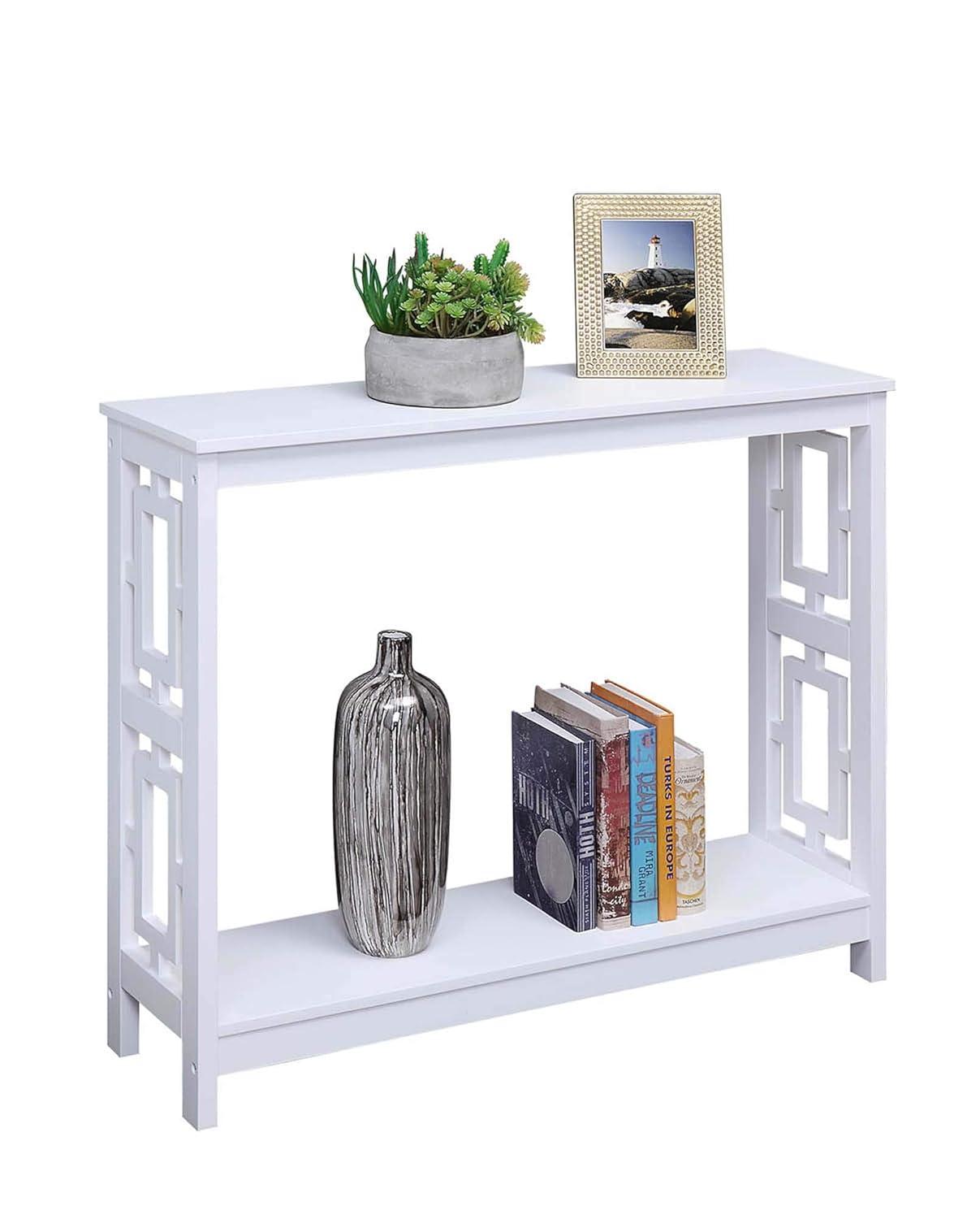 Convenience Concepts Town Square Console Table, White