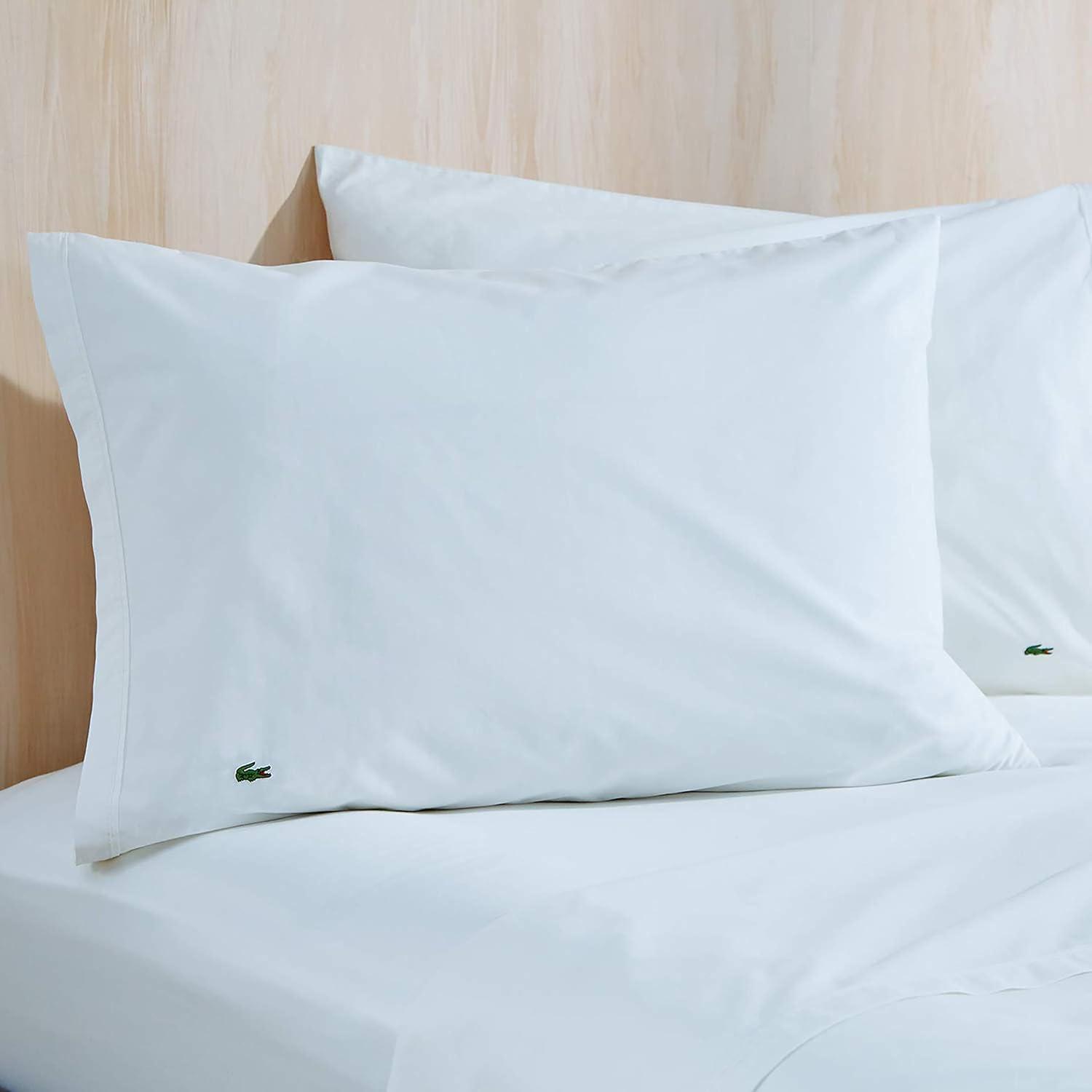 Supreme Comfort White Cotton Percale Full Sheet Set