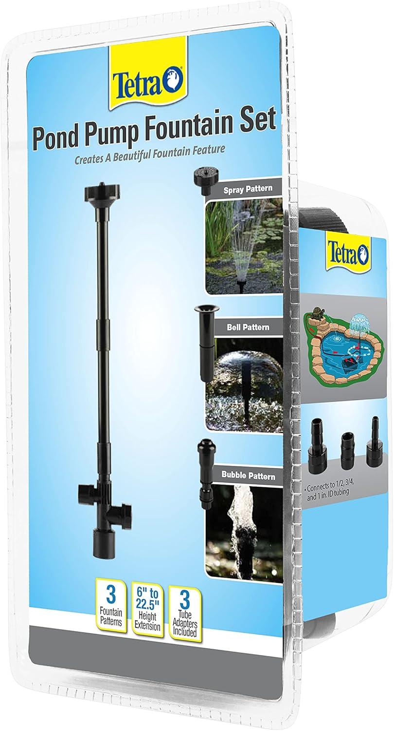 Tetra Fountain Set Pond Pump with 3 Fountain Patterns Electric Pond Pump 0.5GPH