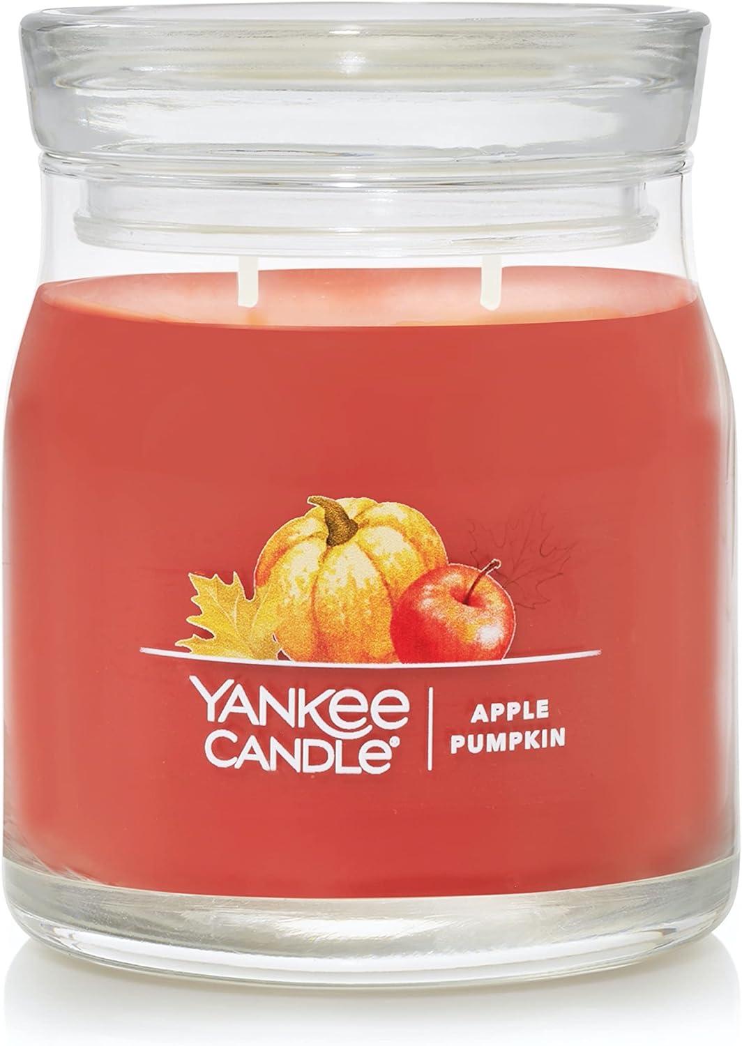 Harvest Scented Red Soy Jar Candle