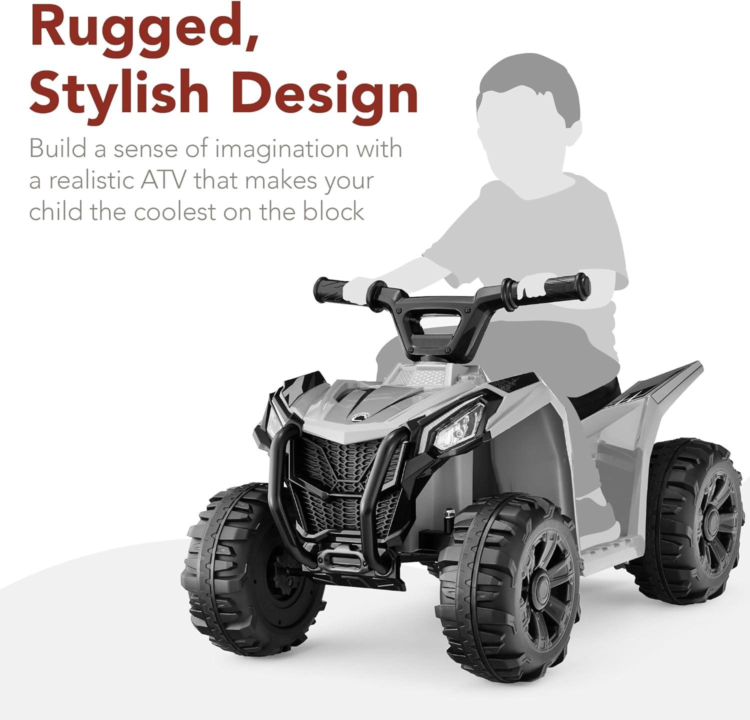 Best Choice Products 6V Kids Ride-On 4-Wheeler Quad ATV Car w/ 1.8mph Max Speed, Treaded Tires