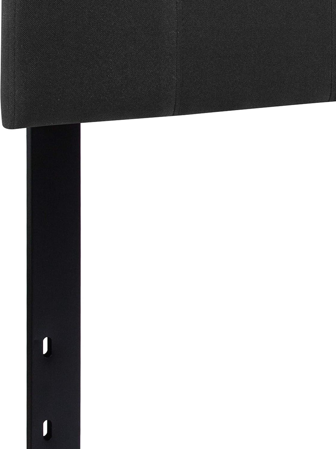 Flash Furniture Bedford Tufted Upholstered Queen Size Headboard in Black Fabric