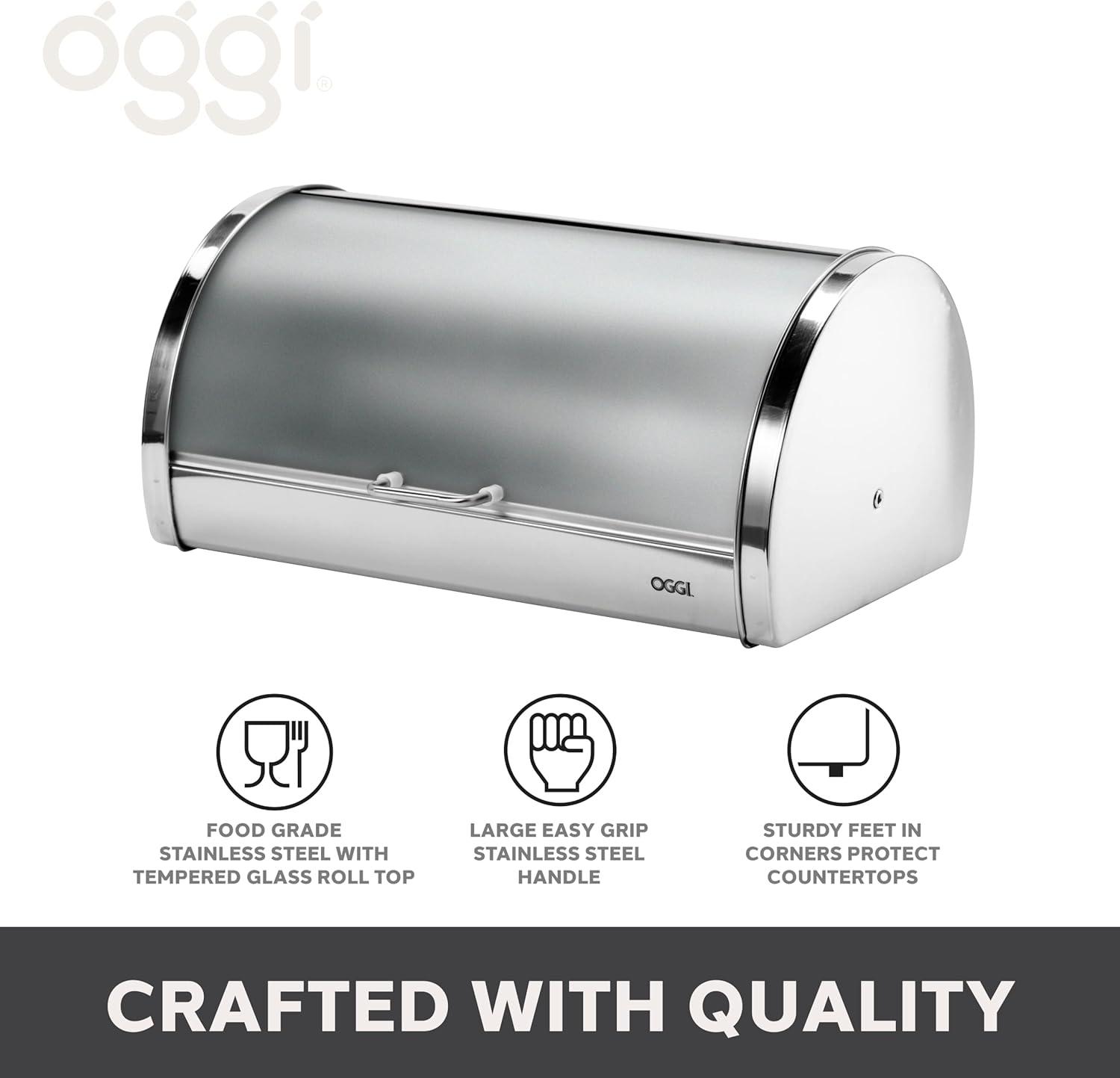 OGGI OGGI Neat Bread Box with Frosted Lid