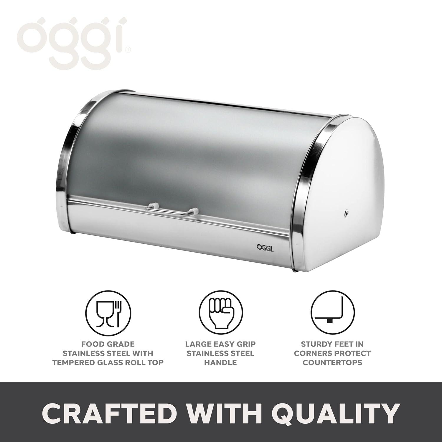 OGGI OGGI Neat Bread Box with Frosted Lid