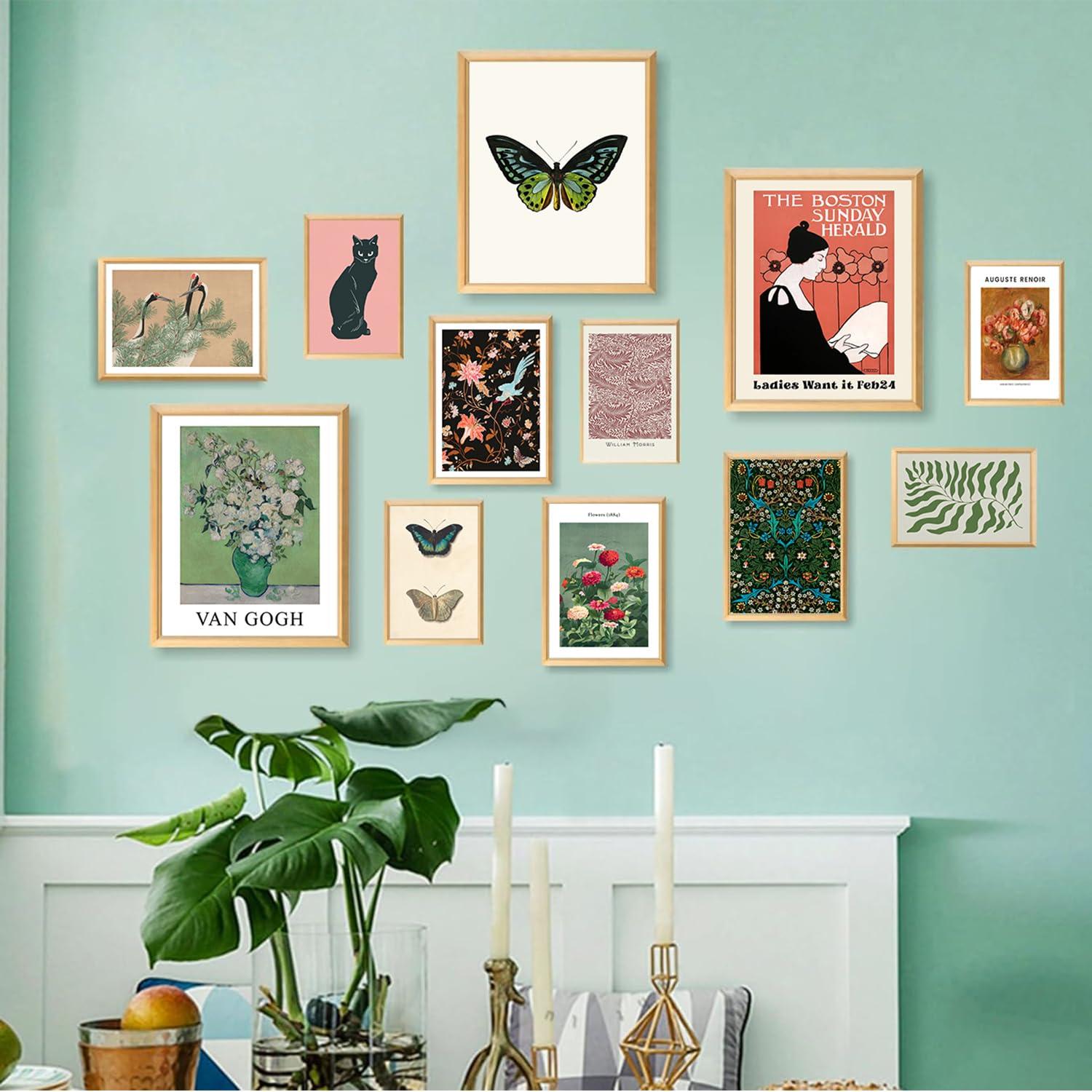 97 Decor Vintage Eclectic Wall Art Prints - Maximalist Funky Pictures, Bright Famous Artist Prints For Wall Decor, Gallery Colorful Art Posters For Bedroom (unframed)