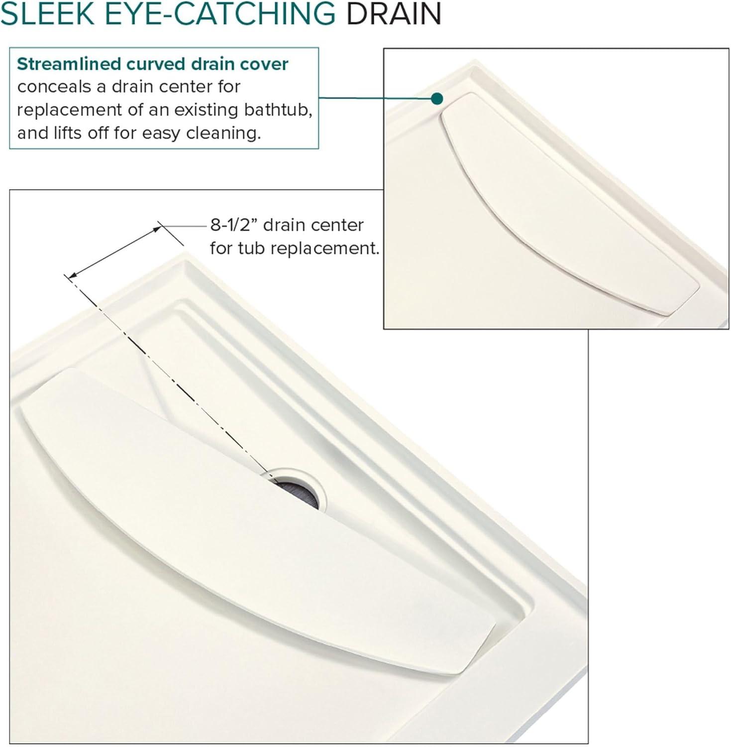 Transolid Transolid 60-in x 32-in Cast Solid Surface Tub Replacement Base Linear FSLB6032R-02