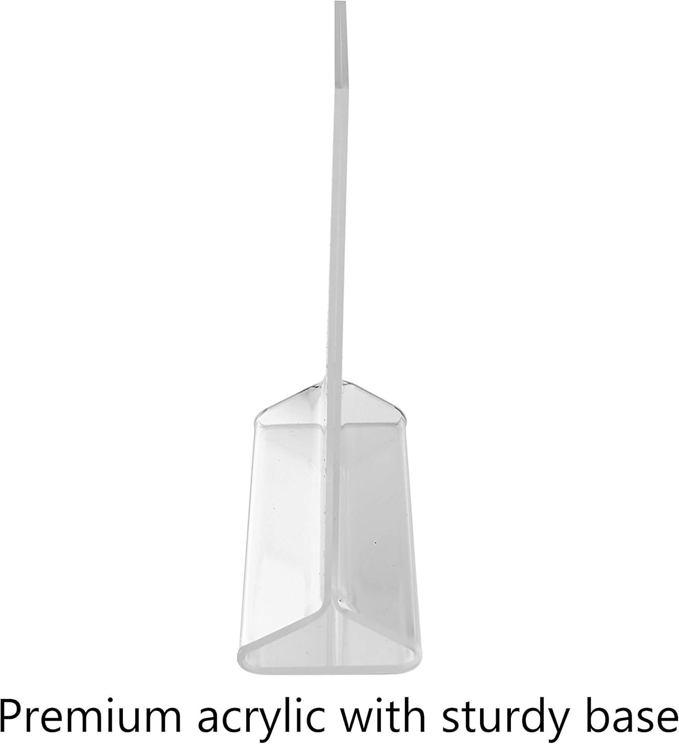 Acrylic Table Tent Menu/Card Holders - 4" x 6"
