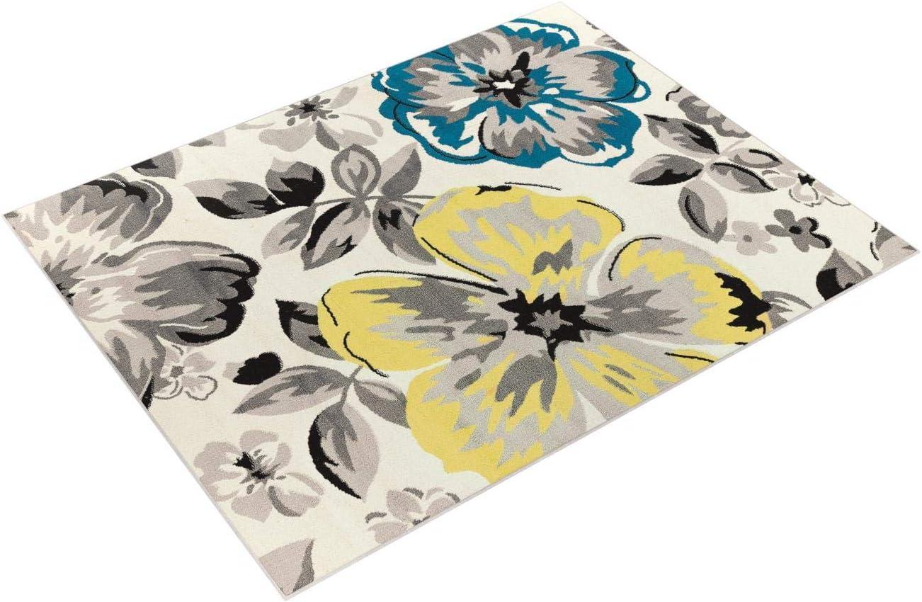 World Rug Gallery Modern Floral Desing Area Rug