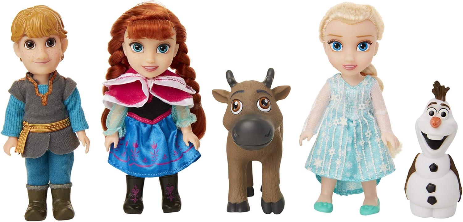 Frozen Petite Doll Set with Anna, Elsa, Kristoff, Sven, and Olaf