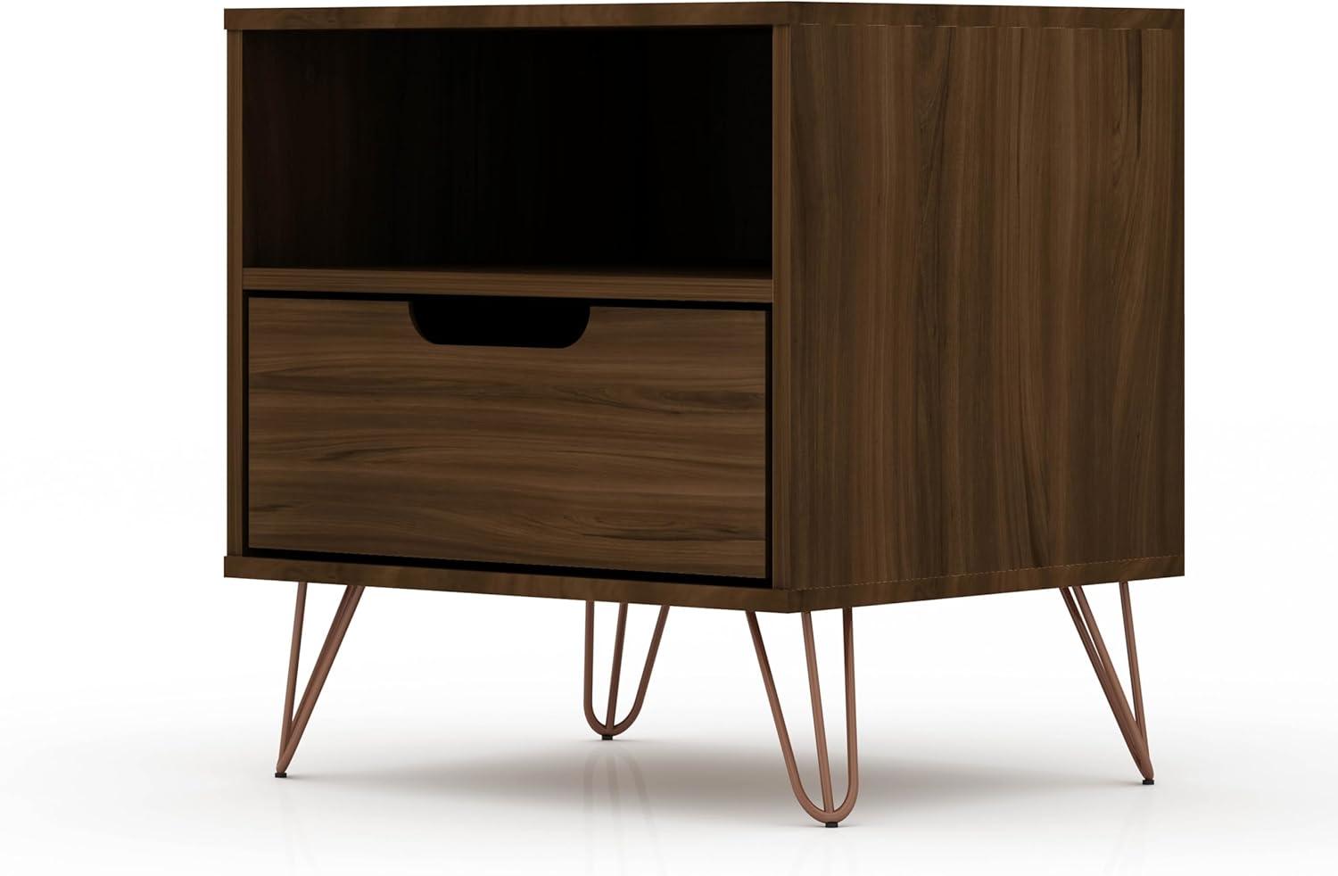 1.0 Rockefeller Nightstand - Manhattan Comfort