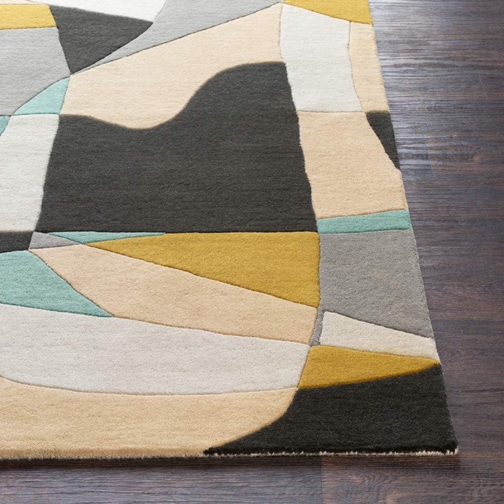 Gaye Wool Gray/Khaki/Teal Rug