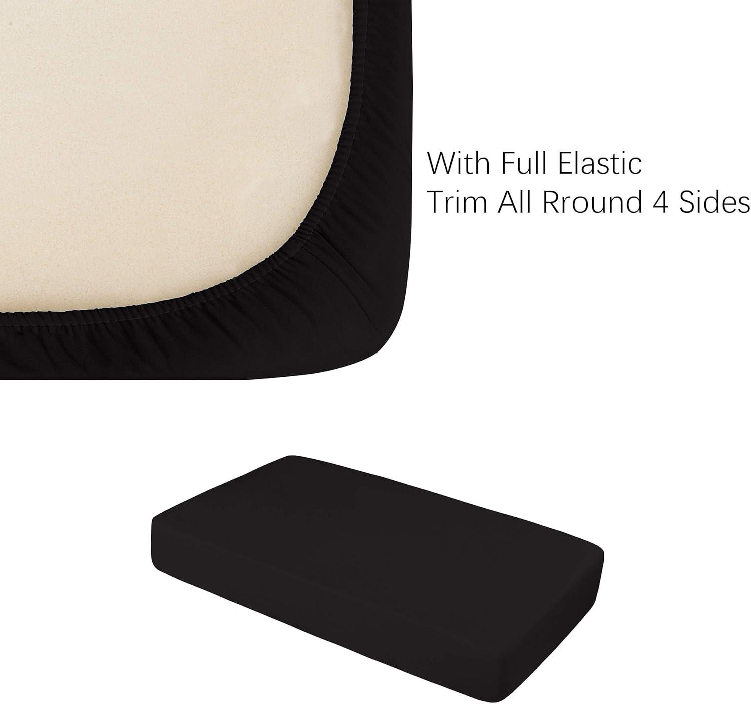 NTBAY Fitted Crib Sheet, 100% Brushed Microfiber Crib Sheet for Standard Crib and Toddler Mattresses, 28 x 52 Inches - NTBAY