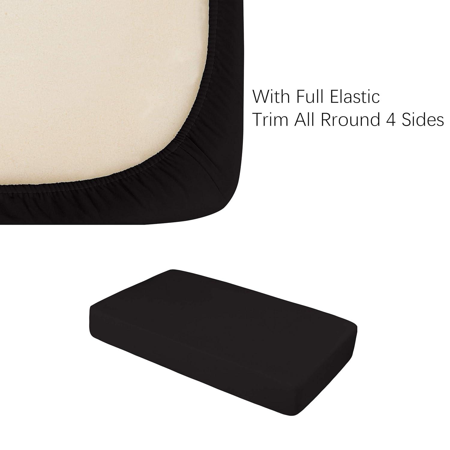 NTBAY Fitted Crib Sheet, 100% Brushed Microfiber Crib Sheet for Standard Crib and Toddler Mattresses, 28 x 52 Inches - NTBAY