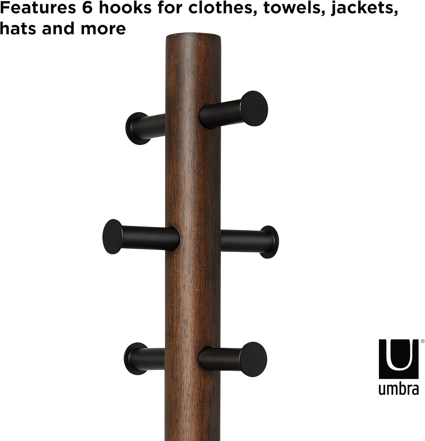 Pillar 6 - Hook Freestanding Coat Rack