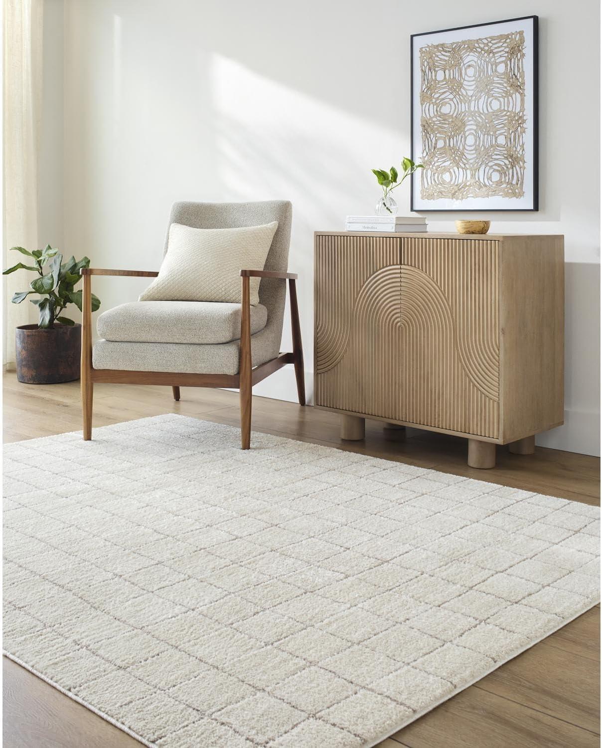 Our PNW Home x Livabliss Boho Scandi High Pile Ivory Area Rug