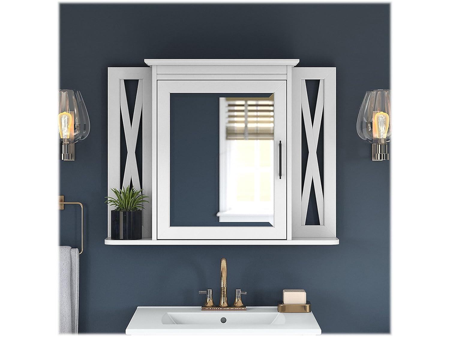 32''W Surface Framed Medicine Cabinet with Mirror