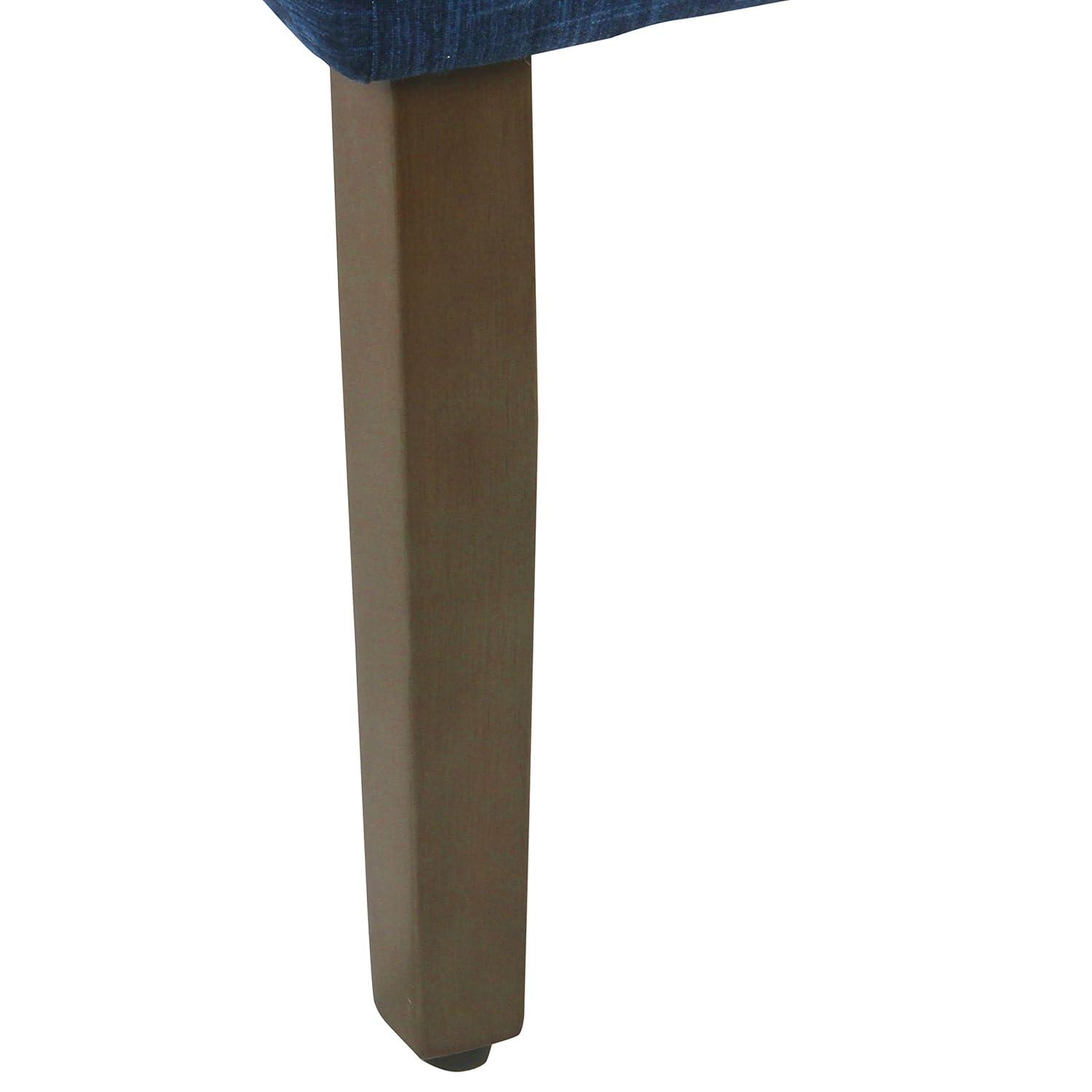 Dining Chairs Indigo - HomePop: Upholstered Arm Chair, Cotton Fabric, Foam Filled, Plywood & Hardwood Frame