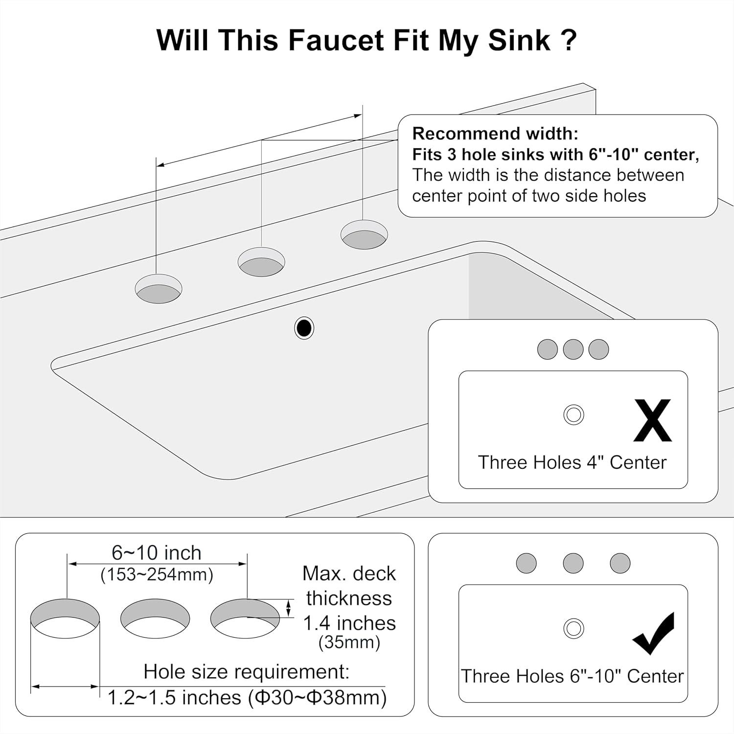 Brushed Nickel Transitional Widespread Bathroom Faucet with Lever Handles