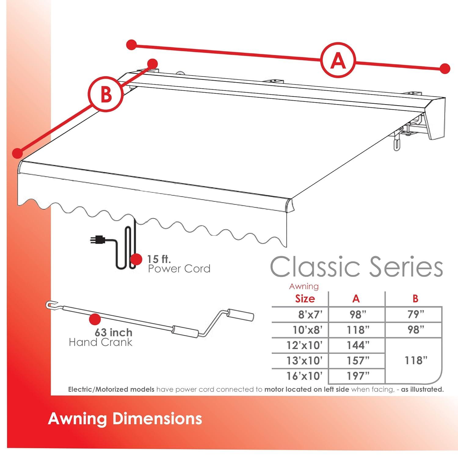Advaning Classic Manual Retractable Patio Awning