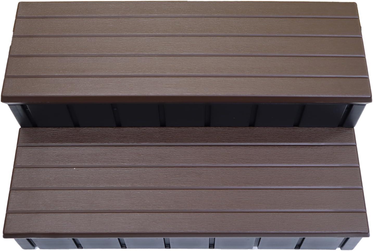 Confer Plastics 36" Storage Spa Steps Espresso